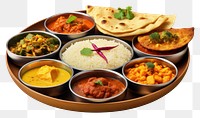 PNG Food plate meal transparent background. 