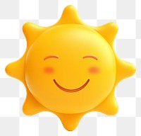 PNG Sun white background anthropomorphic happiness. 