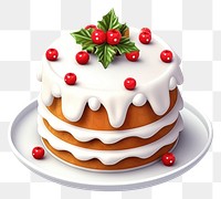 PNG Cake christmas dessert icing. 