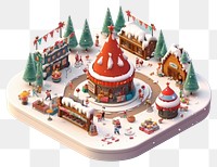 PNG Christmas representation confectionery architecture. AI generated Image by rawpixel.