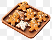 PNG Gingerbread dessert cookie food. AI generated Image by rawpixel.