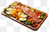 PNG Lunch plate food meat. AI generated Image by rawpixel.