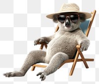 PNG Sunglasses mammal animal chair. AI generated Image by rawpixel.