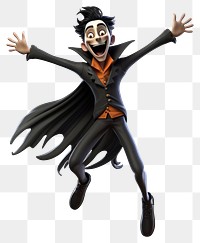 PNG Costume jumping smiling cartoon. 