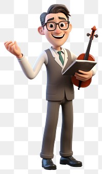 PNG  Cartoon music white background performance. AI generated Image by rawpixel.