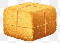 PNG Straw bale white background furniture. AI generated Image by rawpixel.