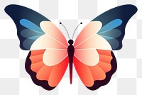 PNG Butterfly animal insect white background. AI generated Image by rawpixel.