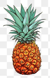 PNG  Pineapple fruit plant food. AI generated Image by rawpixel.
