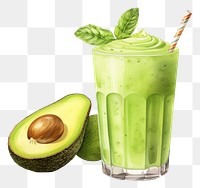 PNG  Smoothie avocado drink fruit