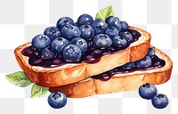 PNG Blueberry dessert fruit plant. AI generated Image by rawpixel.