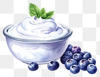 PNG Blueberry dessert fruit cream. 