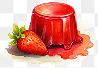 PNG Strawberry fruit jelly food. 