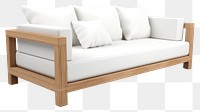 PNG Furniture pillow sofa wood. AI generated Image by rawpixel.