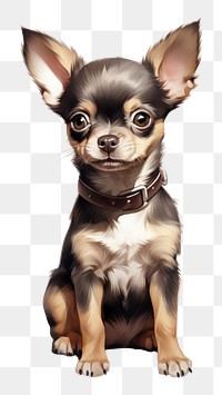 PNG Chihuahua dog mammal animal. 