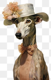 PNG Greyhound painting drawing animal. AI generated Image by rawpixel.