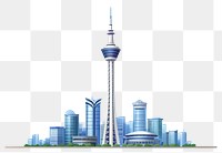 PNG Tower architecture landmark building. AI generated Image by rawpixel.
