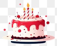 PNG Cake birthday dessert candle transparent background