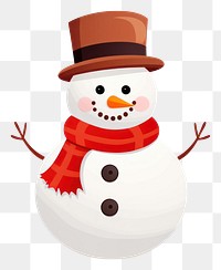 PNG Snowman winter transparent background