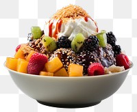 PNG Dessert sundae fruit cream. AI generated Image by rawpixel.