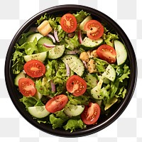 PNG Salad plate food meal transparent background