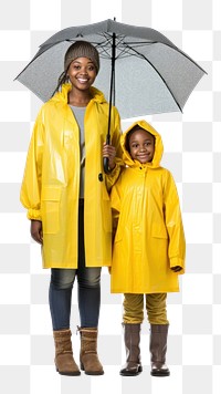 PNG Raincoat umbrella holding child. 