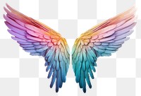 PNG Flying angel wing transparent background