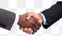 PNG Hand handshake agreement transparent background