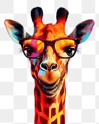 PNG Giraffe wildlife portrait animal. 