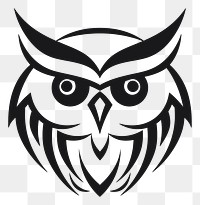 PNG Bird owl creativity monochrome. AI generated Image by rawpixel.
