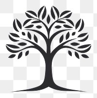 PNG Drawing line tree logo. AI generated Image by rawpixel.