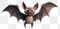 PNG Black bat cartoon animal mammal. 