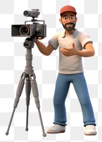 PNG Tripod adult man white background. 