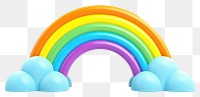 PNG Rainbow toy white background spectrum. AI generated Image by rawpixel.