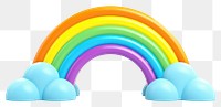 PNG Rainbow toy white background spectrum. 