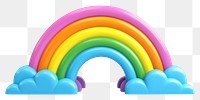 PNG Rainbow toy white background spectrum. 