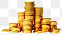 PNG Coin money gold investment. 