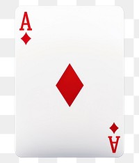 PNG Ace playing card cards sign white background. AI generated Image by rawpixel.