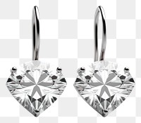 PNG Earring diamond jewelry silver. 