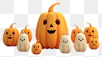 PNG Halloween vegetable pumpkin cute. 