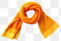 PNG Scarf yellow white background clothing. 