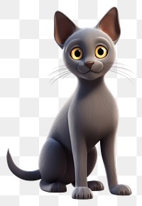 PNG Korat cat animal cartoon mammal. 