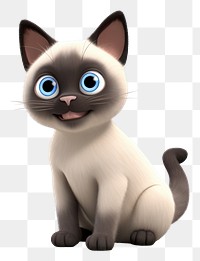 PNG Siamese cat animal cartoon siamese. 