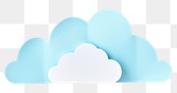 PNG Cloud paper white background cloudscape appliance. AI generated Image by rawpixel.