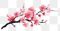 PNG Blossom flower plant white background. AI generated Image by rawpixel.