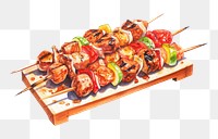 PNG Food grilling seafood meal. AI generated Image by rawpixel.