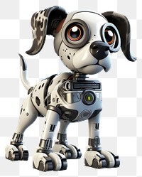 PNG Robot cartoon dog representation. 