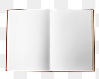 Blank book pages png, transparent background