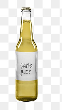 Cane juice bottle  png, transparent background