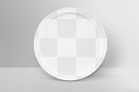 Coaster png mockup, transparent design