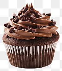 PNG Cupcake chocolate dessert muffin transparent background